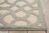Nourison Ultima UL392 Ivory Aqua Area Rug Detail Image
