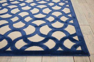 Nourison Ultima UL392 Ivory Blue Area Rug Detail Image