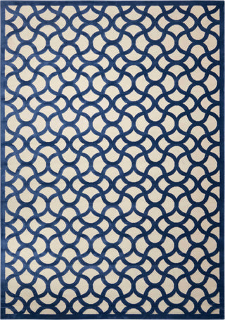 Nourison Ultima UL392 Ivory Blue Area Rug Main Image