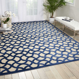 Nourison Ultima UL392 Ivory Blue Area Rug Room Image