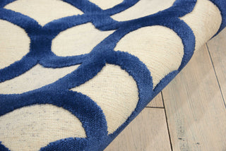 Nourison Ultima UL392 Ivory Blue Area Rug Detail Image