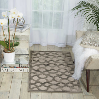 Nourison Ultima UL392 Silver Grey Area Rug Room Image Feature