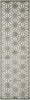 Nourison Ultima UL631 Ivory Aqua Area Rug 2'2'' X 7' Runner