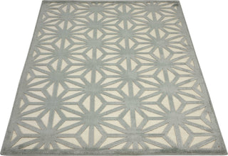 Nourison Ultima UL631 Ivory Aqua Area Rug 