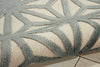 Nourison Ultima UL631 Ivory Aqua Area Rug Detail Image