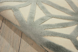 Nourison Ultima UL631 Ivory Aqua Area Rug Detail Image