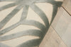 Nourison Ultima UL631 Ivory Aqua Area Rug Detail Image