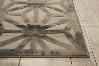 Nourison Ultima UL631 Silver Grey Area Rug Detail Image