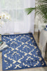 Nourison Ultima UL632 Ivory Blue Area Rug Room Image Feature