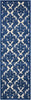 Nourison Ultima UL632 Ivory Blue Area Rug 2'2'' X 7' Runner