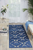 Nourison Ultima UL632 Ivory Blue Area Rug Room Image Feature