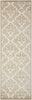 Nourison Ultima UL632 Ivory/Silver Area Rug 2'2'' X 7' Runner