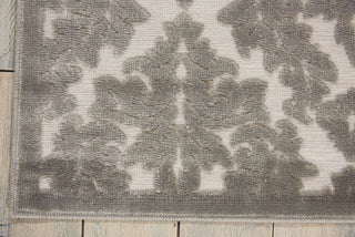 Nourison Ultima UL632 Silver Grey Area Rug Corner Image