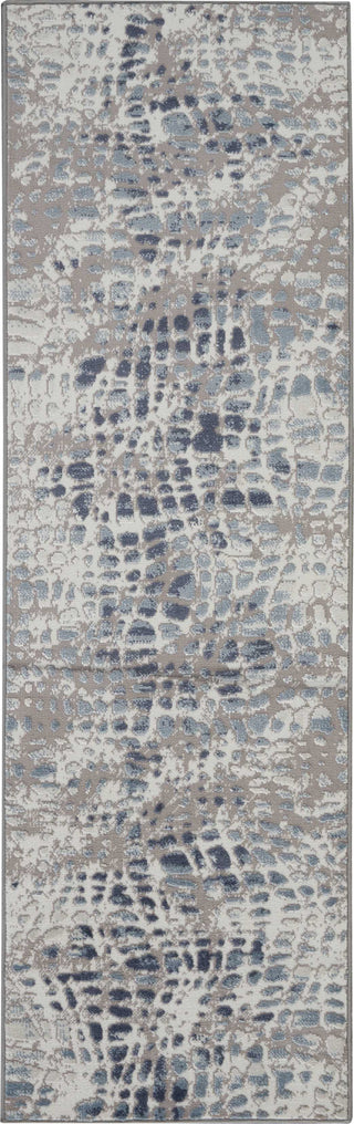 Nourison Urban Decor URD04 Ivory/Grey Area Rug 2' X 8'