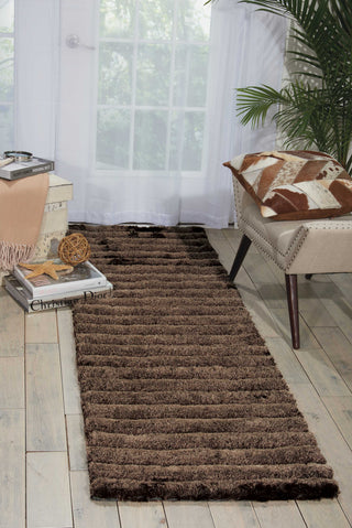 Nourison Urban Safari URBA1 Mahogany Area Rug Room Image Feature