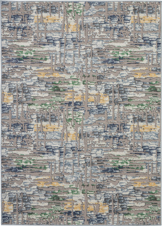 Nourison Urban Chic URC01 Grey/Multicolor Area Rug 4' X 6'