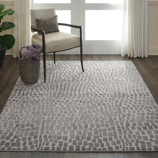 Nourison Urban Chic URC03 Grey Area Rug Room Image Feature