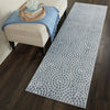 Nourison Urban Chic URC04 Light Blue Area Rug 2' X 7'