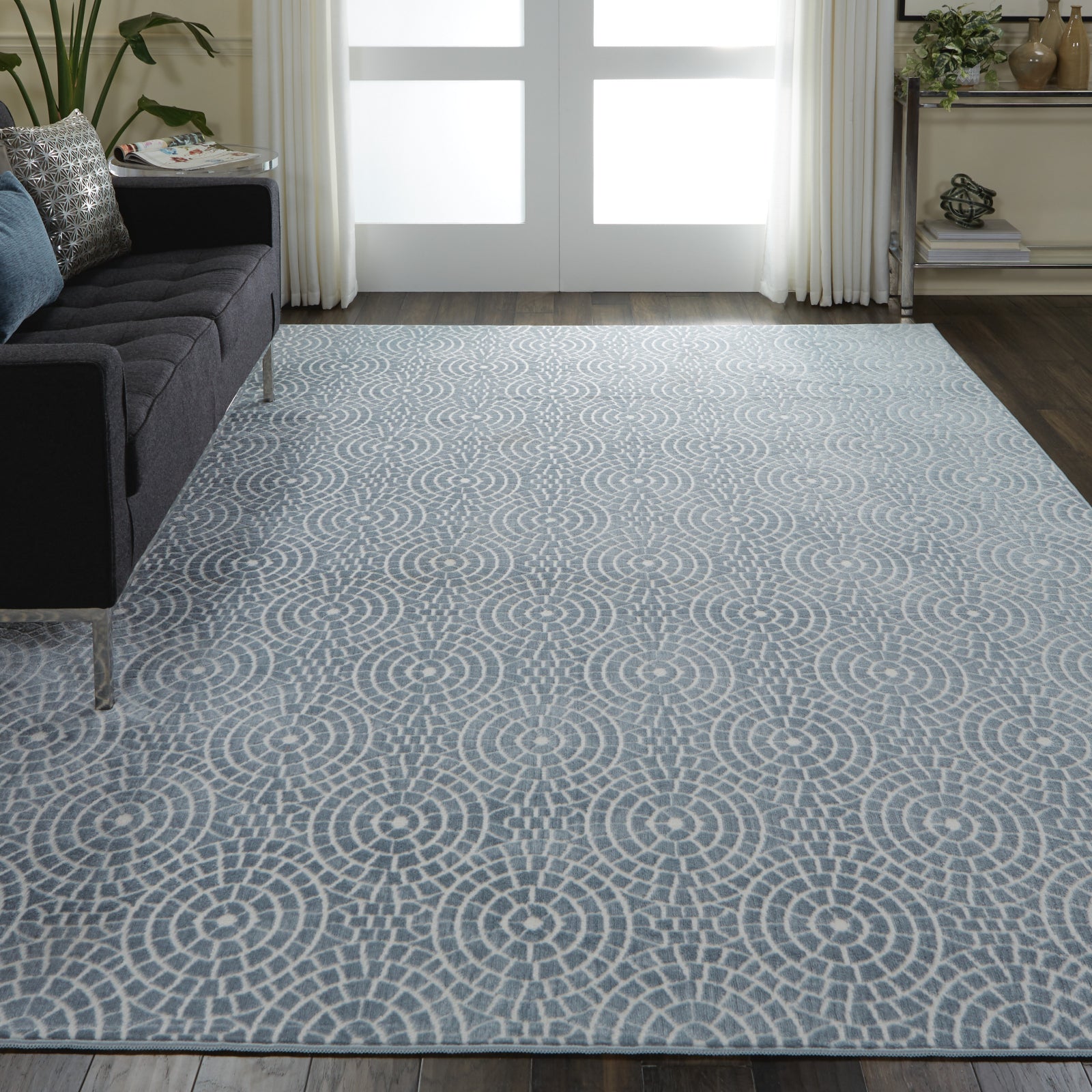 Nourison Urban Chic URC04 Light Blue Area Rug – Incredible Rugs