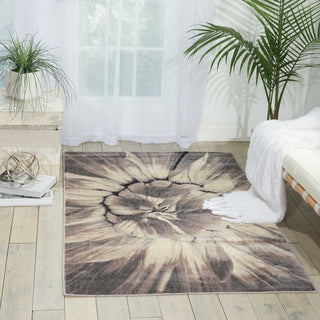 Nourison Utopia UTP05 Ivory Taupe Area Rug Room Image