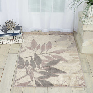 Nourison Utopia UTP11 Silver Area Rug Room Image Feature