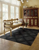 Nourison Utopia UTP08 Onyx Area Rug 6' X 8' Living Space Shot Feature