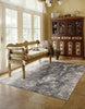 Nourison Utopia UTP10 Ivory Slate Area Rug 6' X 8' Living Space Shot Feature