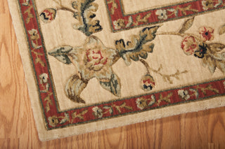 Nourison Vallencierre VA01 Beige Area Rug 6' X 8' Corner Shot