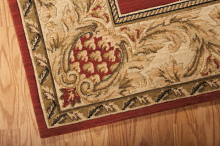 Nourison Vallencierre VA10 Brick Area Rug 6' X 8' Corner Shot