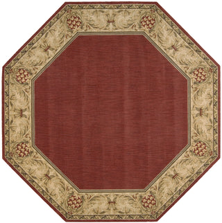 Nourison Vallencierre VA10 Brick Area Rug 8' Octagon