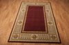 Nourison Vallencierre VA17 Burgundy Area Rug 6' X 8' Floor Shot Feature