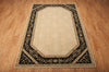 Nourison Vallencierre VA35 Beige Black Area Rug 6' X 8' Floor Shot Feature
