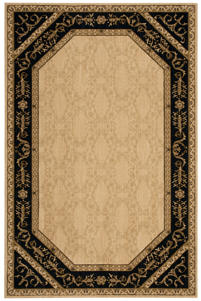 Nourison Vallencierre VA35 Beige Black Area Rug main image