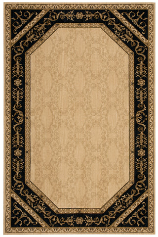 Nourison Vallencierre VA35 Beige Black Area Rug main image