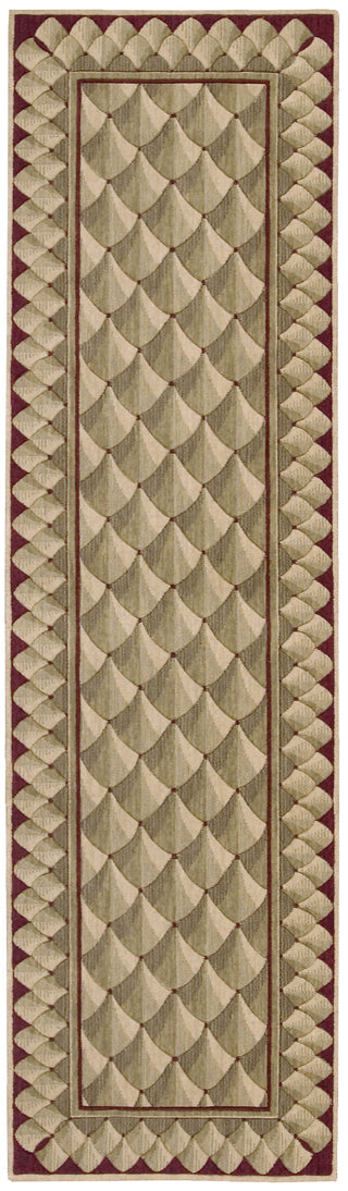 Nourison Vallencierre VA73 Camel Area Rug 3' X 8'