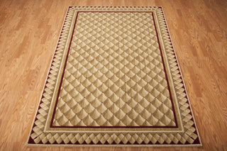 Nourison Vallencierre VA73 Camel Area Rug 6' X 8' Floor Shot Feature