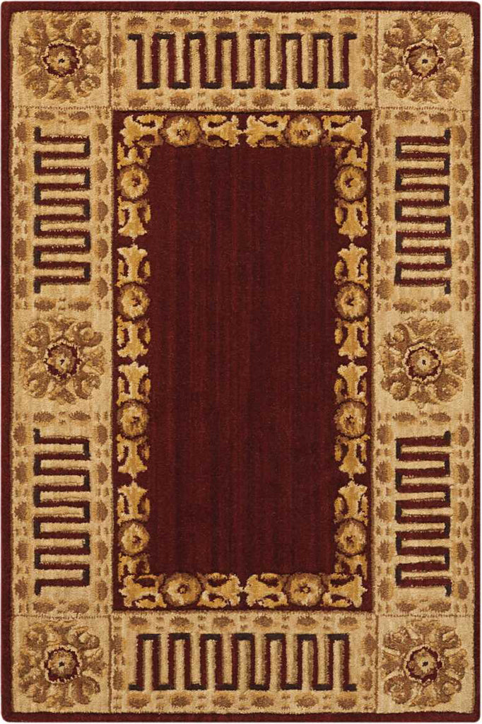 Nourison Vallencierre VA17 Burgundy Area Rug