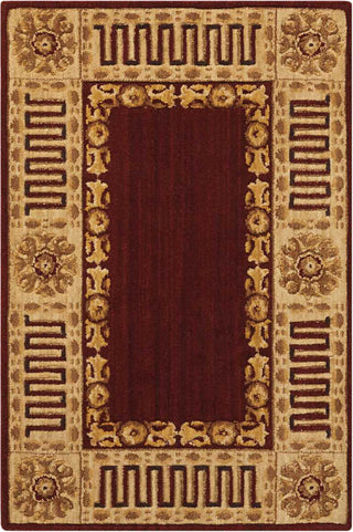 Nourison Vallencierre VA17 Burgundy Area Rug 2' X 3'