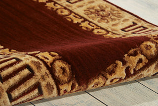 Nourison Vallencierre VA17 Burgundy Area Rug Detail Image