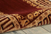 Nourison Vallencierre VA17 Burgundy Area Rug Detail Image