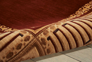 Nourison Vallencierre VA17 Burgundy Area Rug Detail Image