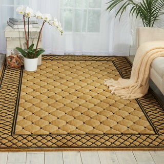 Nourison Vallencierre VA26 Beige Area Rug Room Image Feature