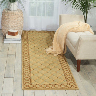 Nourison Vallencierre VA26 Light Green Area Rug Room Image Feature