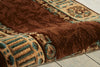 Nourison Vallencierre VA27 Brown Area Rug Detail Image