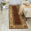 Nourison Vallencierre VA27 Brown Area Rug Room Image Feature