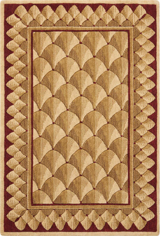 Nourison Vallencierre VA73 Camel Area Rug 2' X 3'