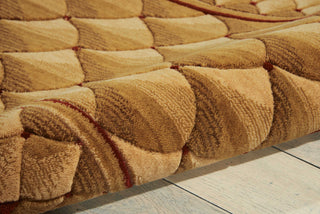 Nourison Vallencierre VA73 Camel Area Rug Detail Image