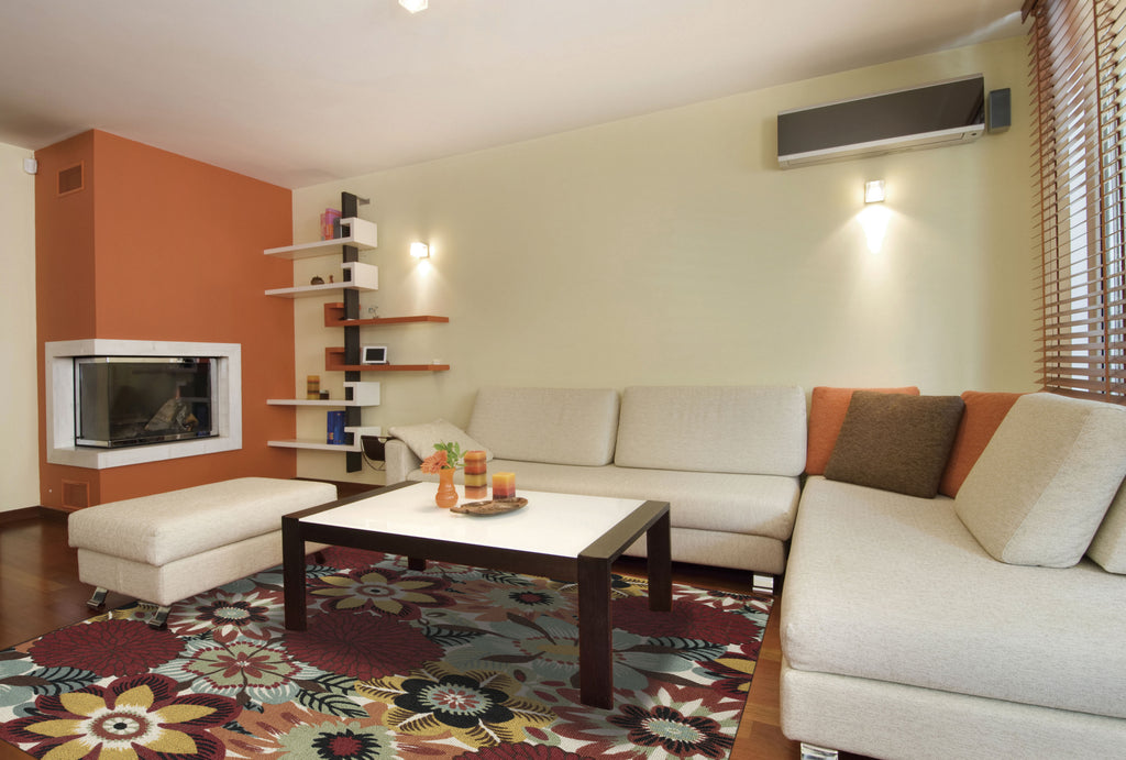 Nourison Vista VIS53 Multicolor Area Rug 8' X 10' Living Space Shot Feature