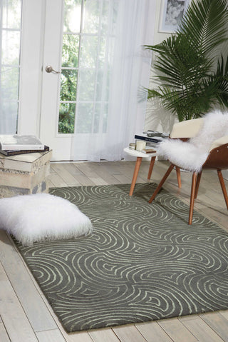 Nourison Vita VIT11 Moss Area Rug Room Image Feature