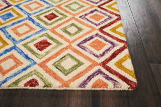 Nourison Vivid VIV01 Ivory Area Rug Detail Image